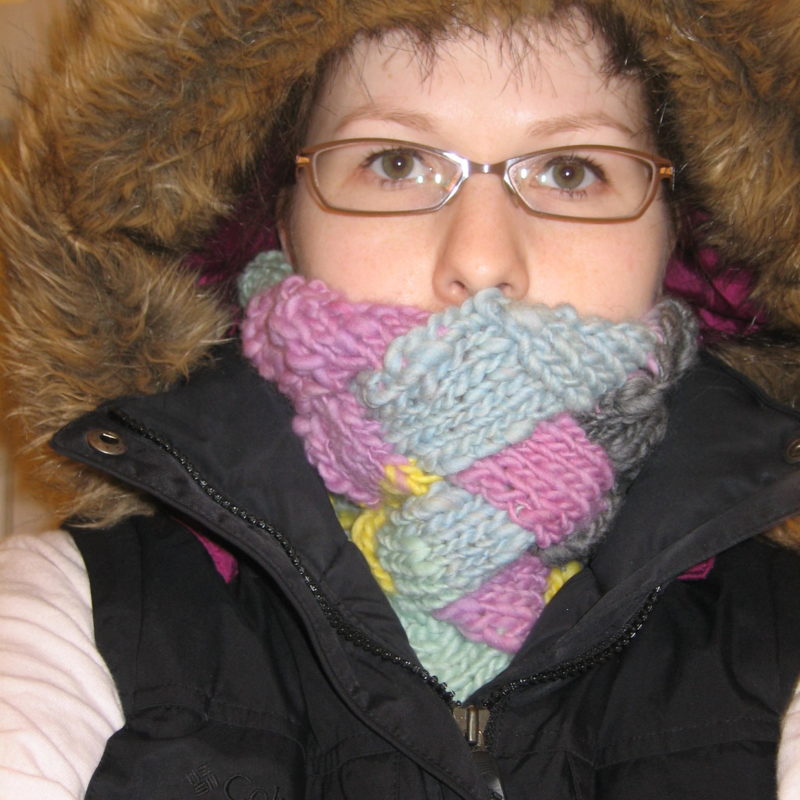 Entrelac Neckwarmer