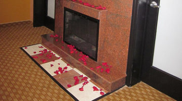 bridal suite fireplace