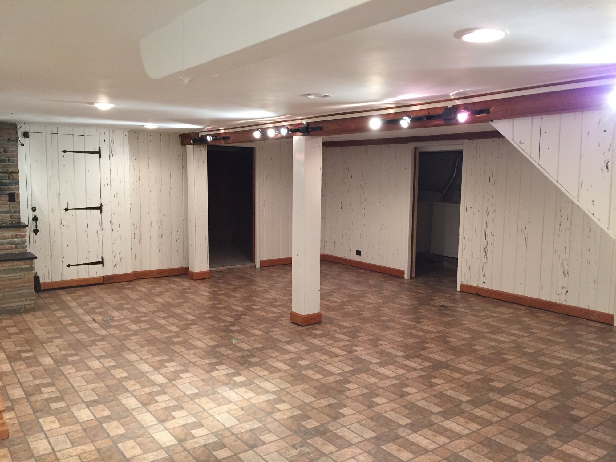 A finished basement painted by Artist Painters