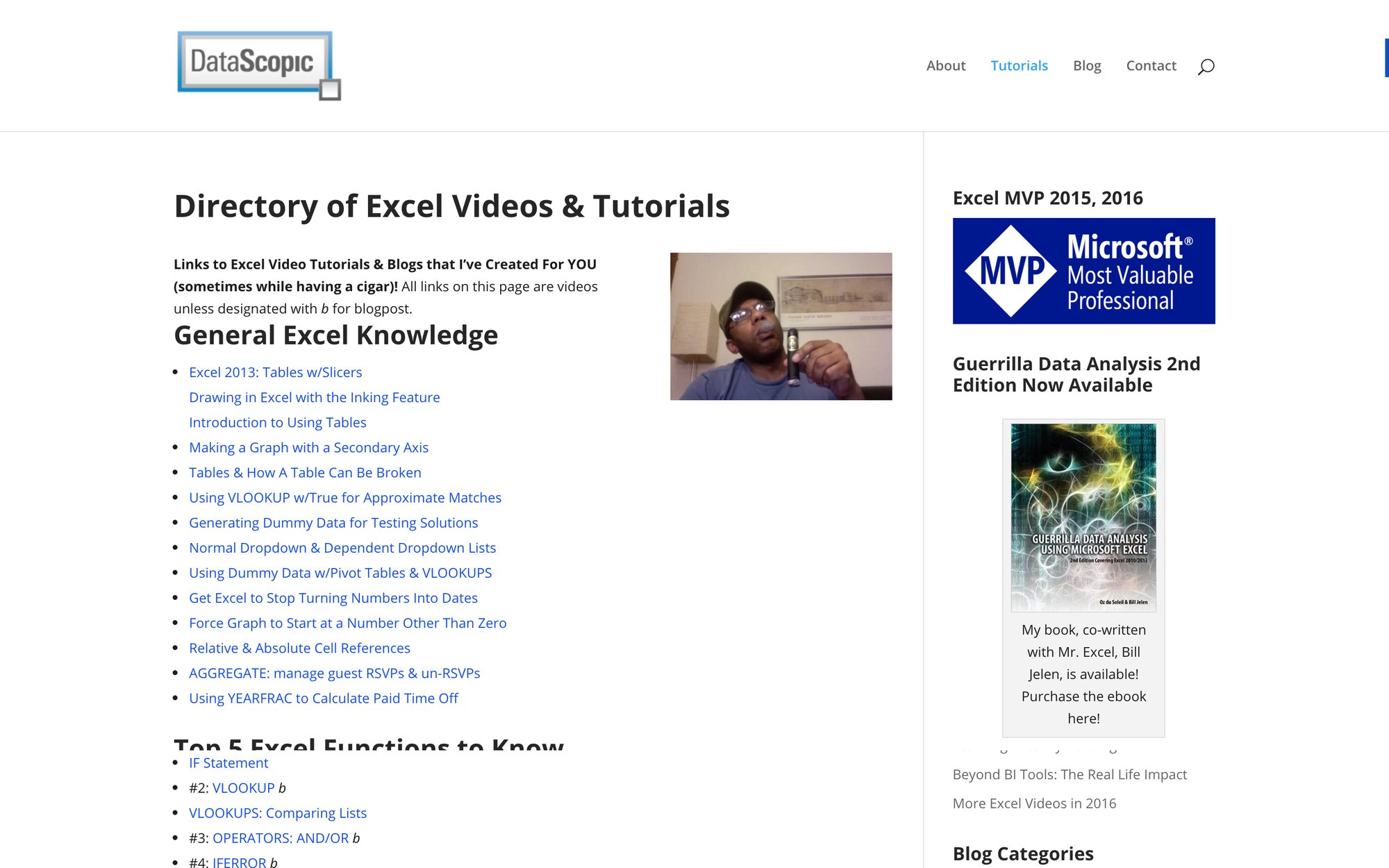 Datascopic tutorials directory