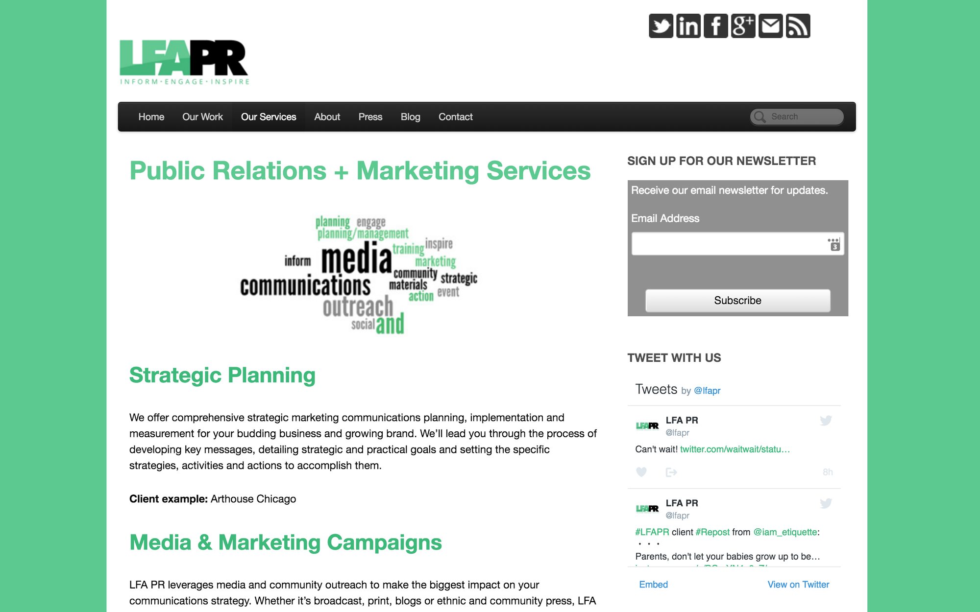 LFA PR services page