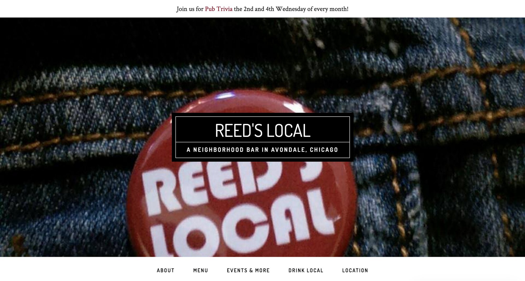 Reed's Local homepage