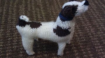 Russell terrier toy right view
