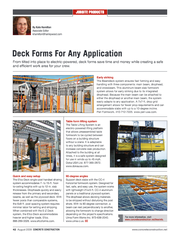 Deck Forms For Any Application
