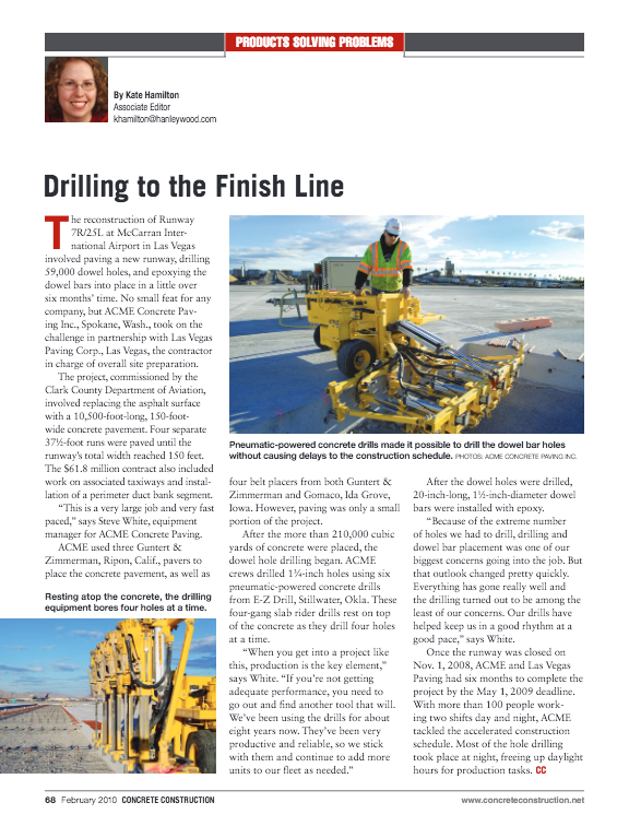 Drilling To The Finish Line