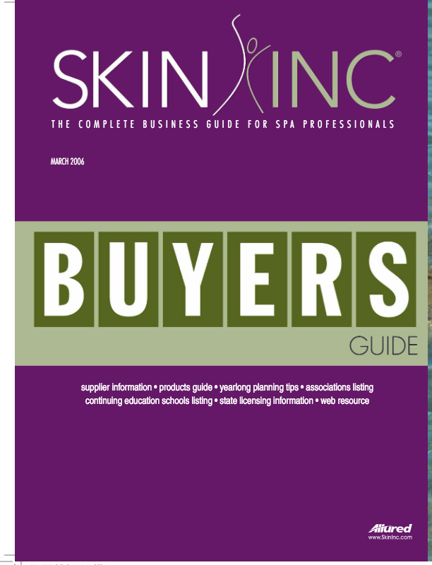 Skin Inc. Buyers Guide